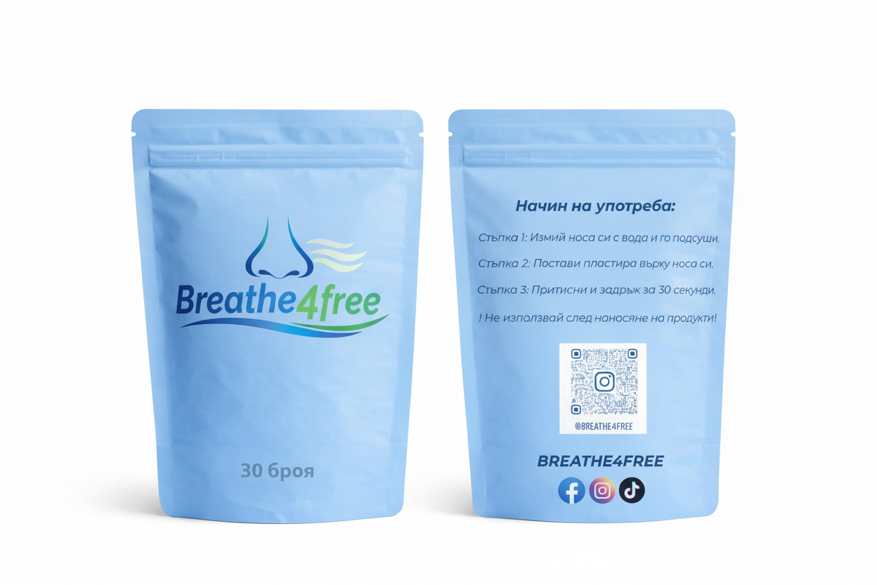 Breathe4free (лепенки за нос) 30бр. - евкалипт